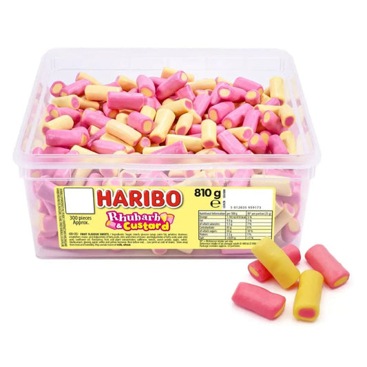 Haribo Tub -  Rhubarb & Custard