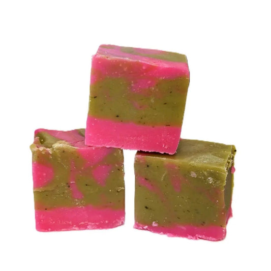 Strawberry Matcha Fudge